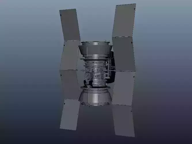 Satellite spacecraft 3D model