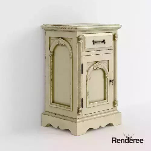 Victorian Bedside Old White