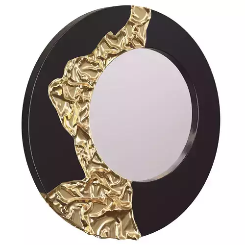 Mercury Mirror Black Gold  by Phillips Collection