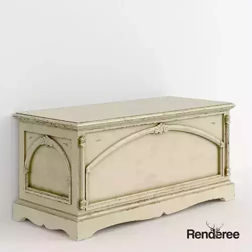 Victorian Chest Old White