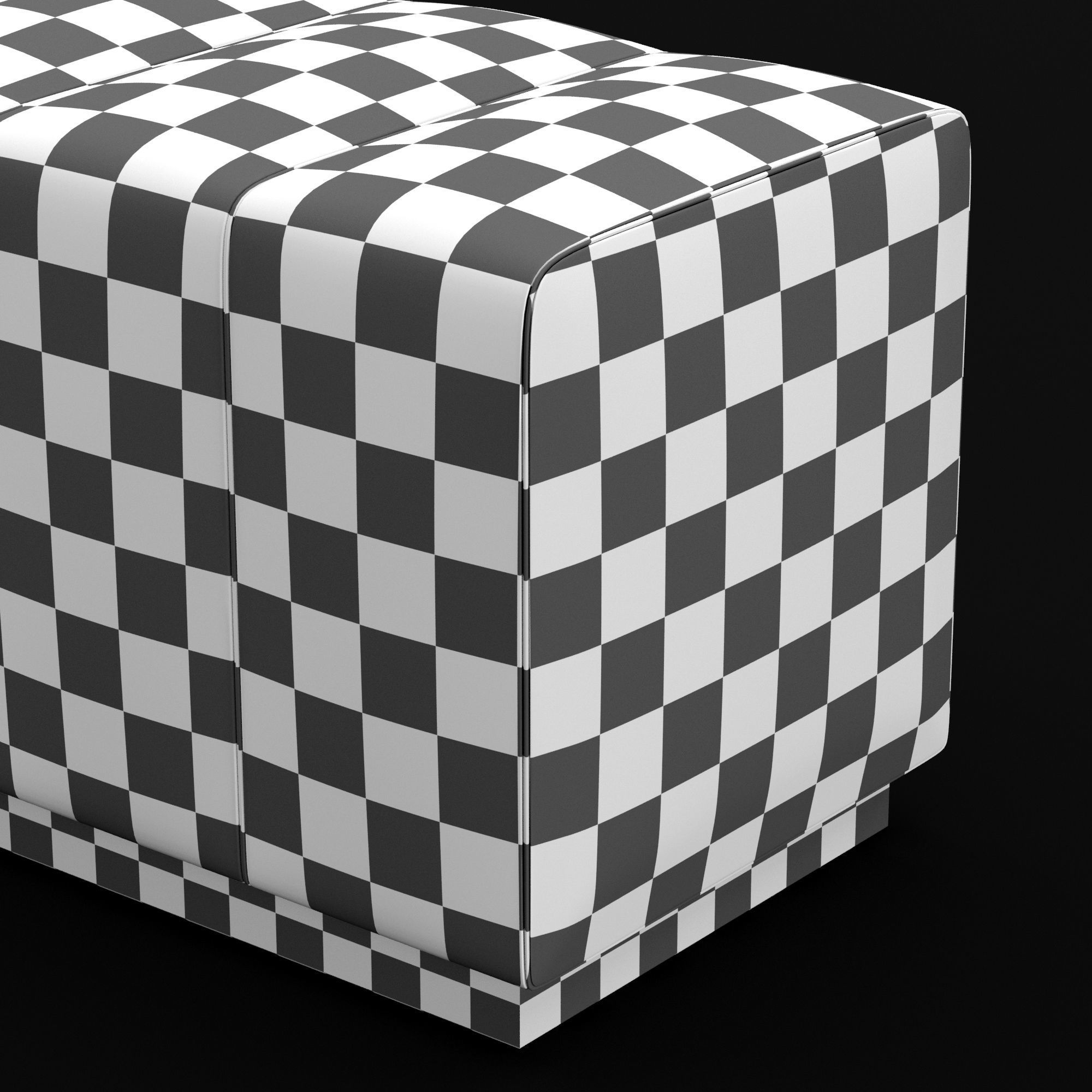 Bed bench 3D model_15