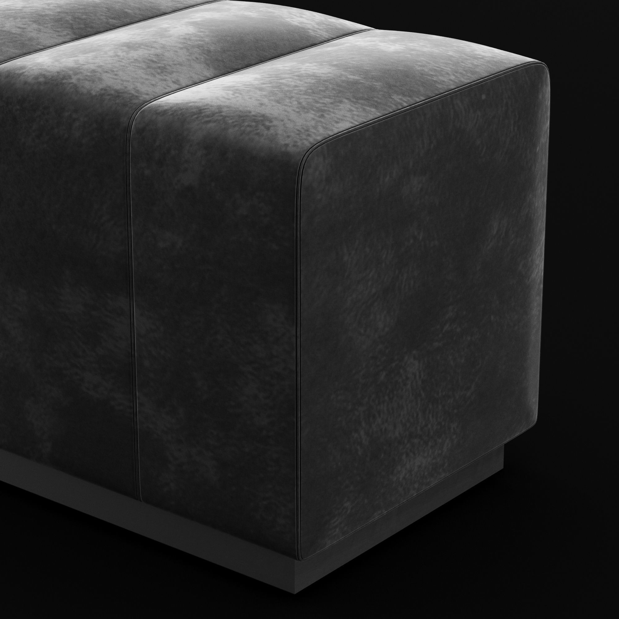 Bed bench 3D model_14