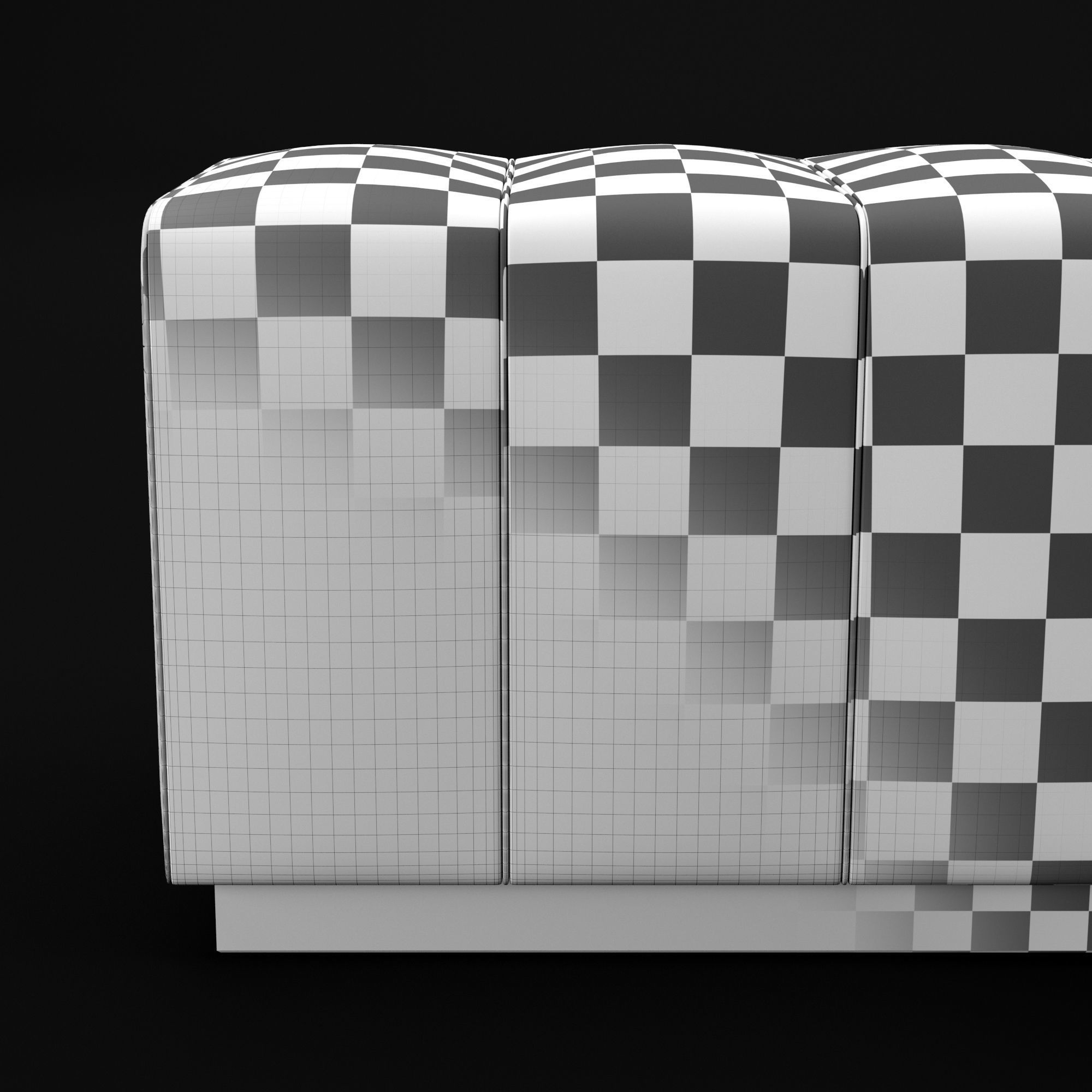 Bed bench 3D model_12