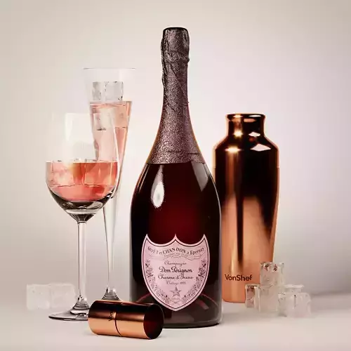 Dom Perignon Set 3D model
