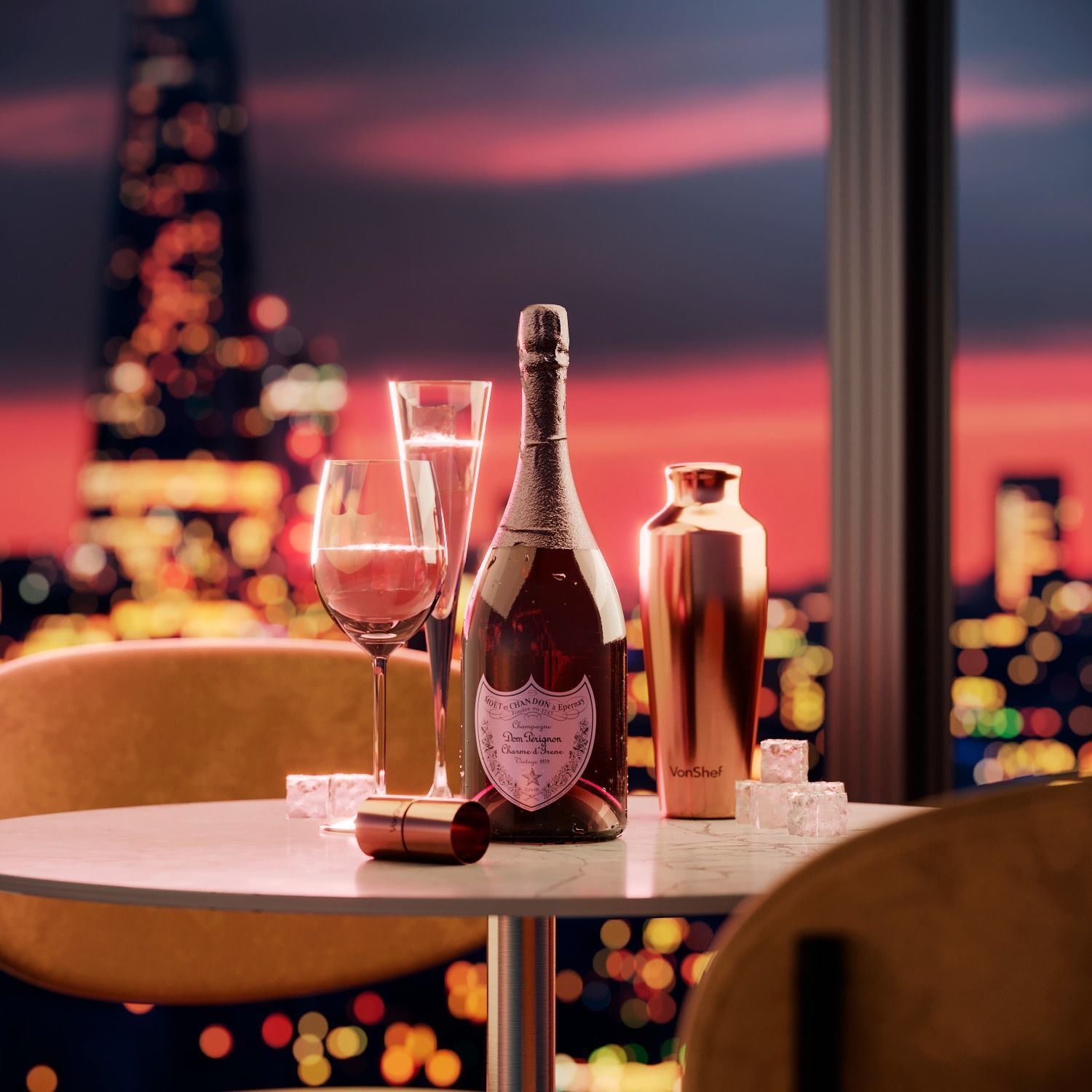 Dom Perignon Set 3D model_6
