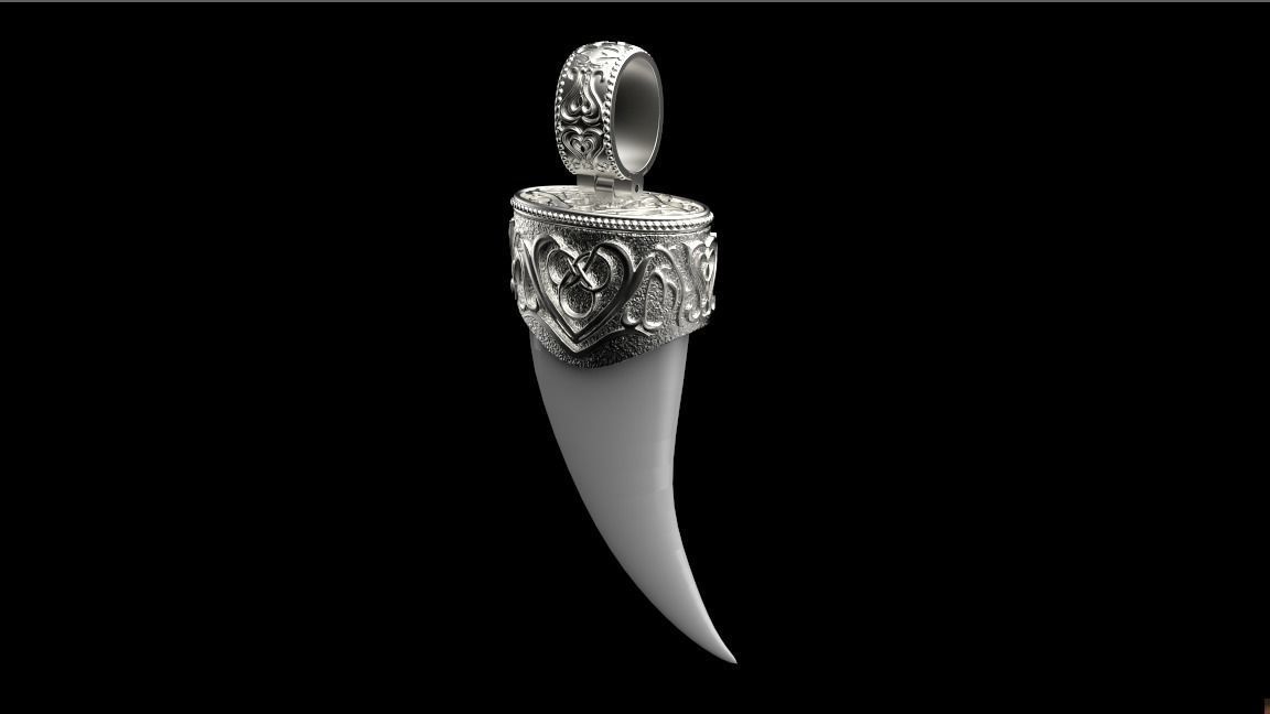 PENDANT TIP FOR CLOW OR FANG 3D print model_5