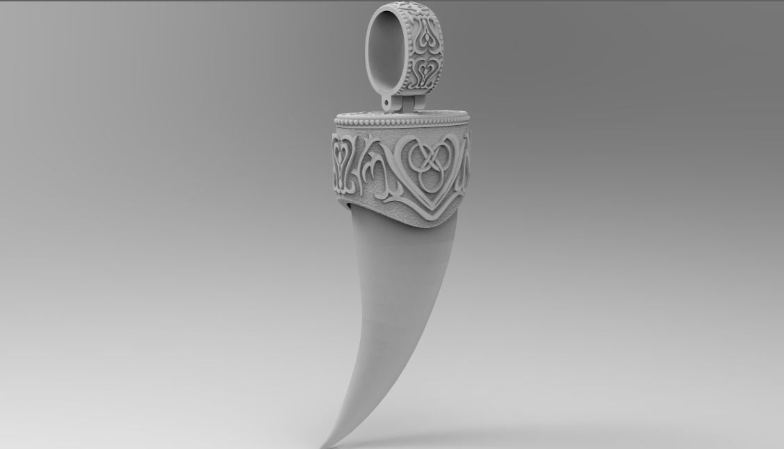 PENDANT TIP FOR CLOW OR FANG 3D print model_1