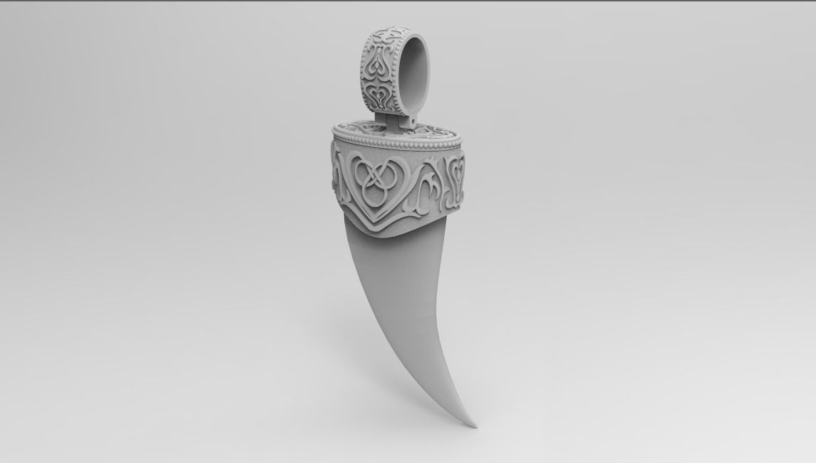 PENDANT TIP FOR CLOW OR FANG 3D print model_3