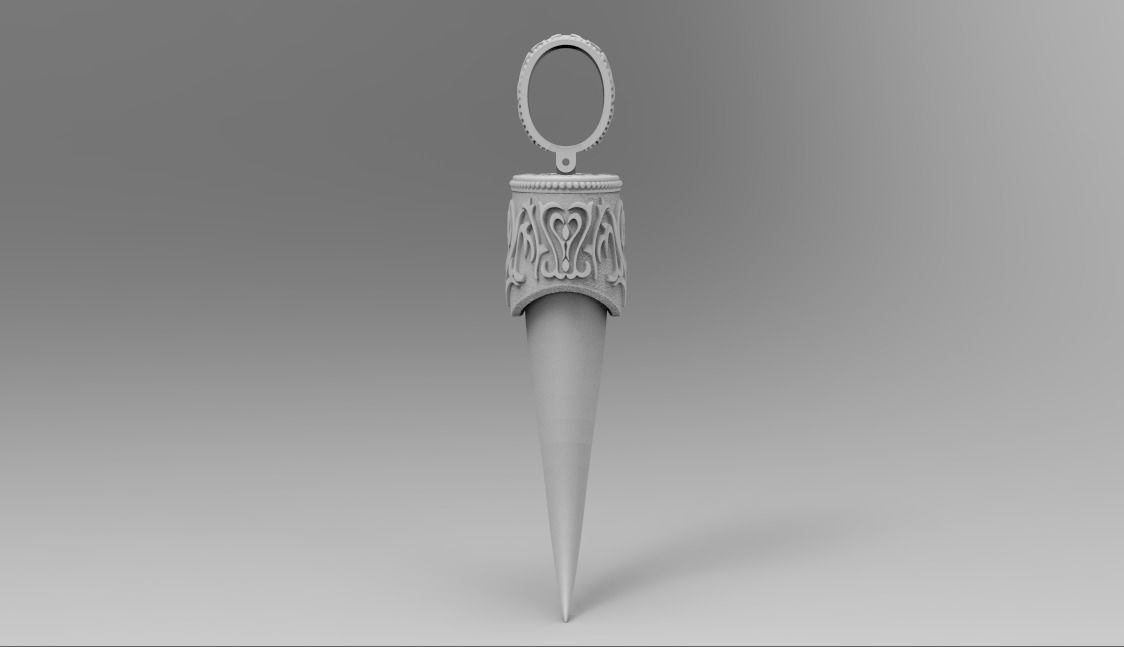 PENDANT TIP FOR CLOW OR FANG 3D print model_2