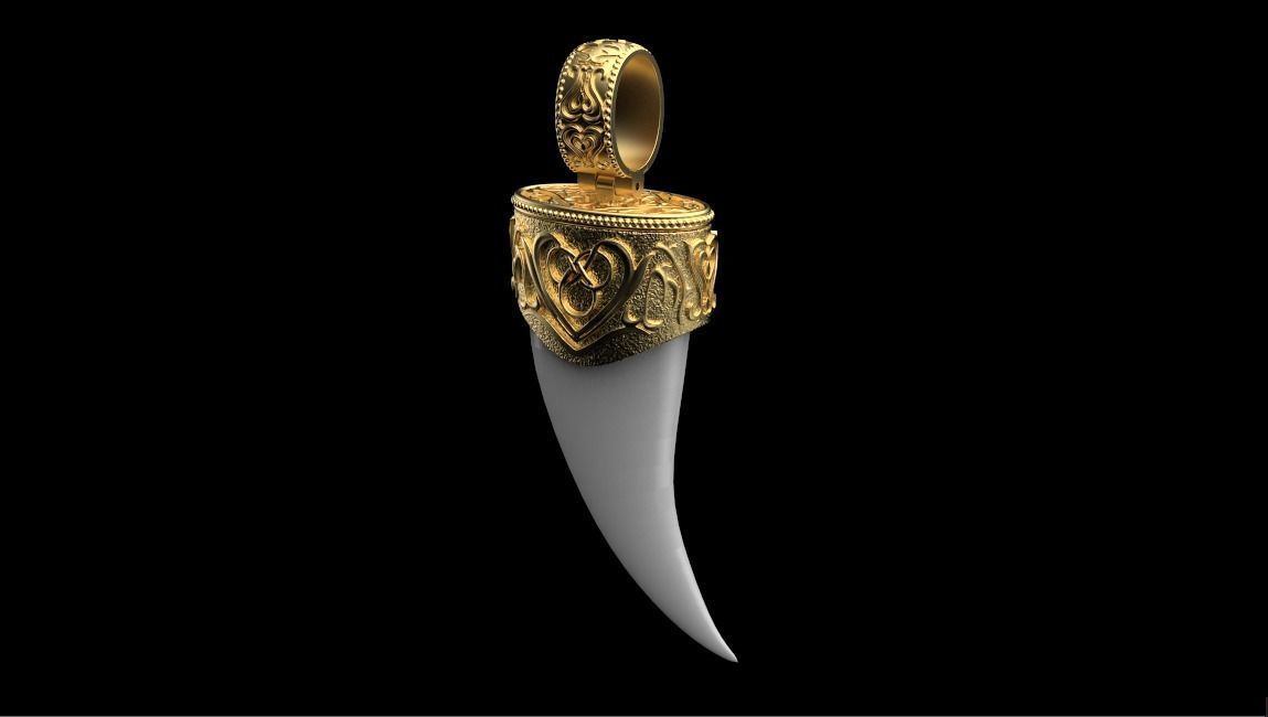 PENDANT TIP FOR CLOW OR FANG 3D print model_4