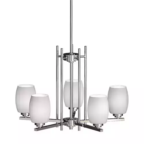 Kichler Eileen Chrome Five Light Medium One Tier Chandelier