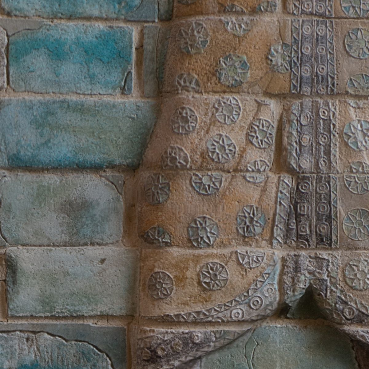 ASSYRIAN - FRIEZE OF ARCHERS STONEWALL 4 ARCHERS 3D model_10