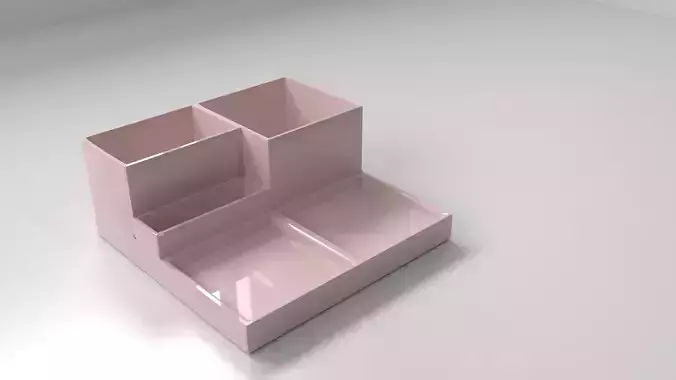 Desktop Stationery Organizer  3D model