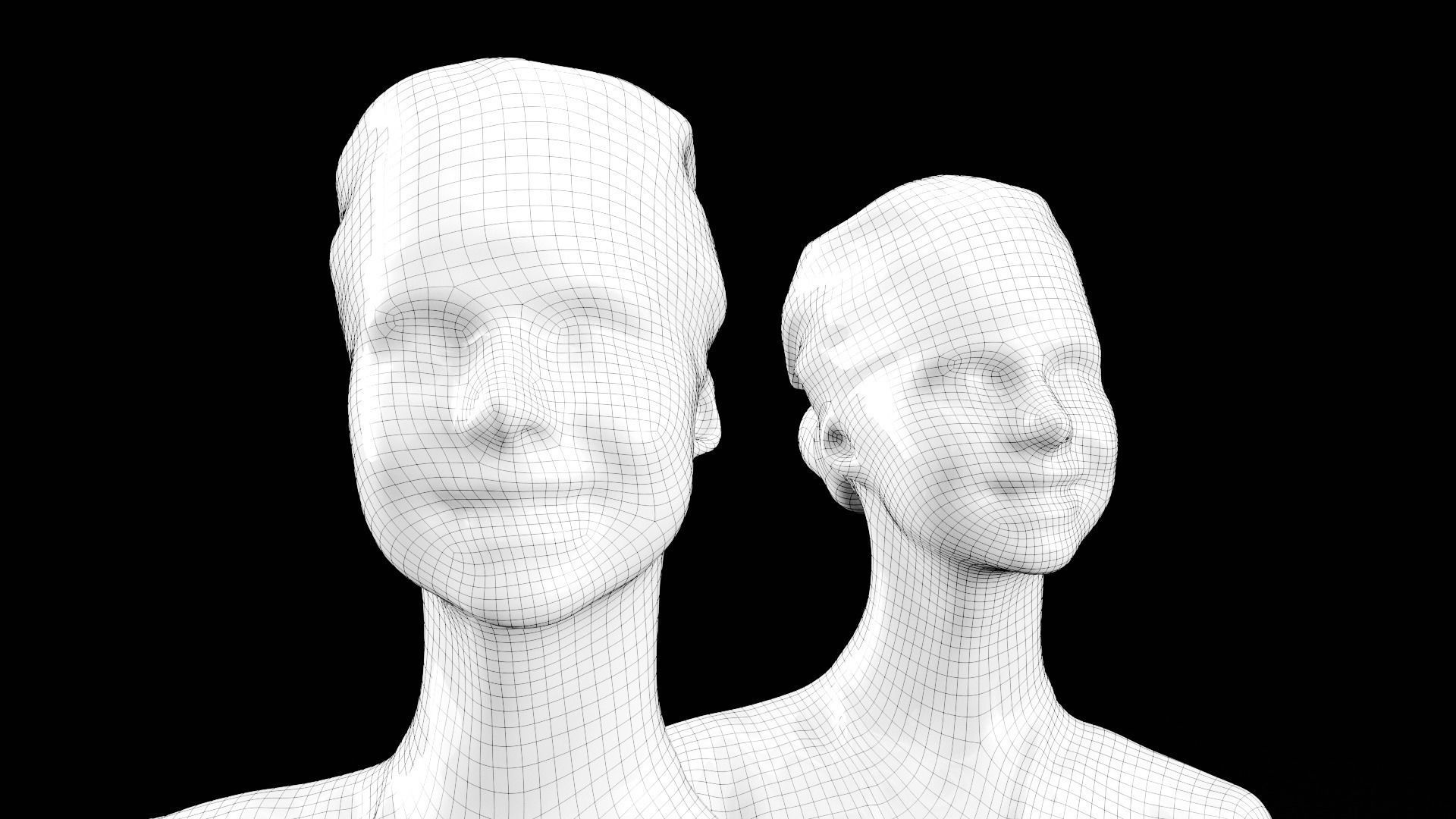 Female surgical nurse 22 Low-poly 3D model_7