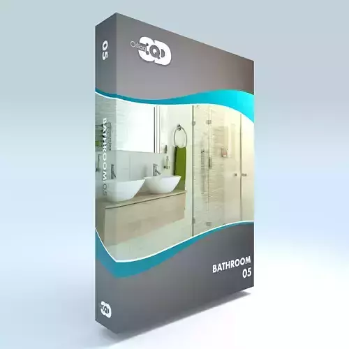 Bathroom 05 Low-poly 3D model