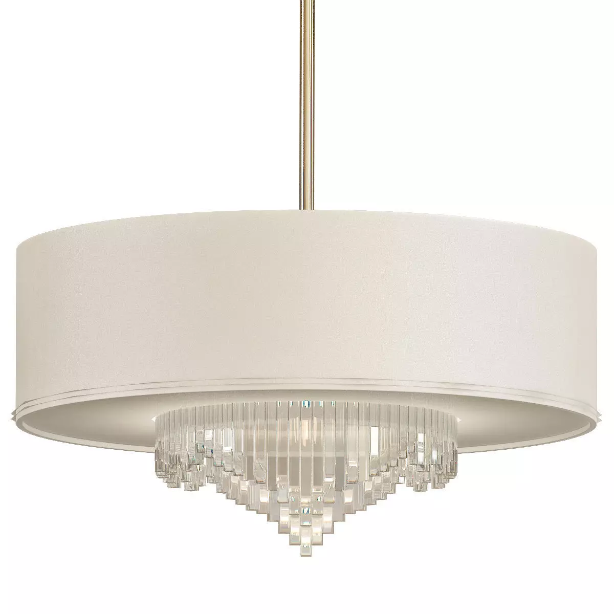 Metropolitan Crystal Cascade LED Chandelier 3D model_0