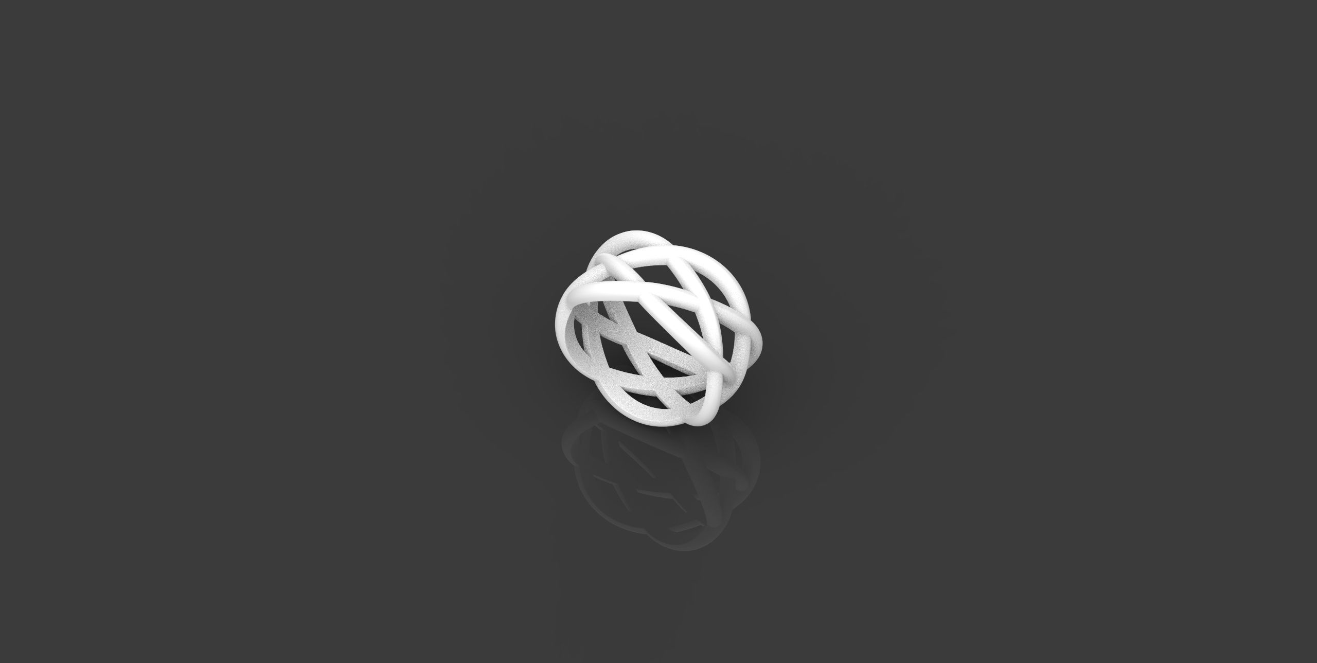 braided pattern ring 3D print model_4