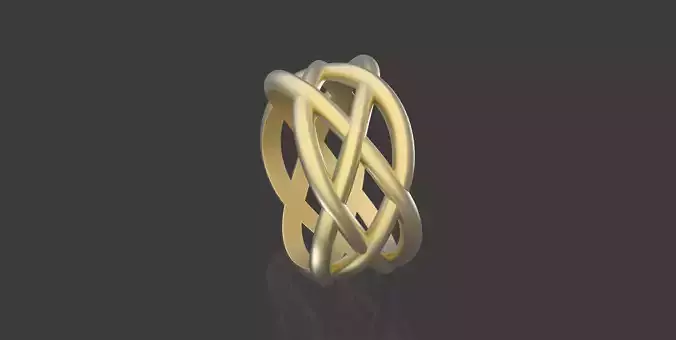 braided pattern ring
