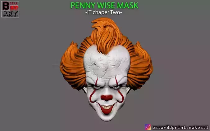 Penny Wise Mask - IT chapter Two   3D print model