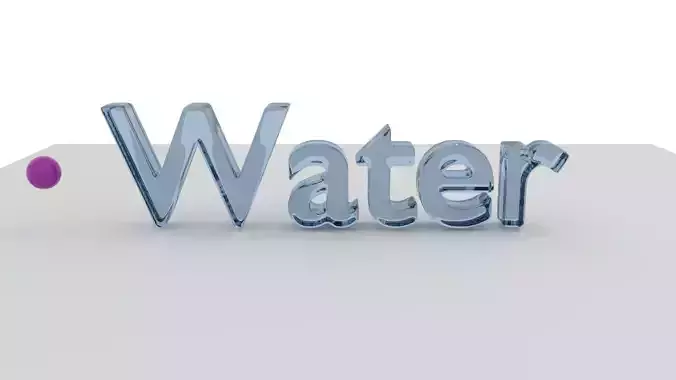 Liquid Water Text Animation
