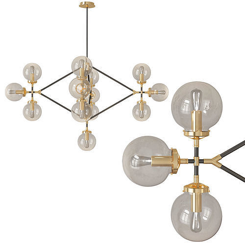 Flake Chandelier 3D model