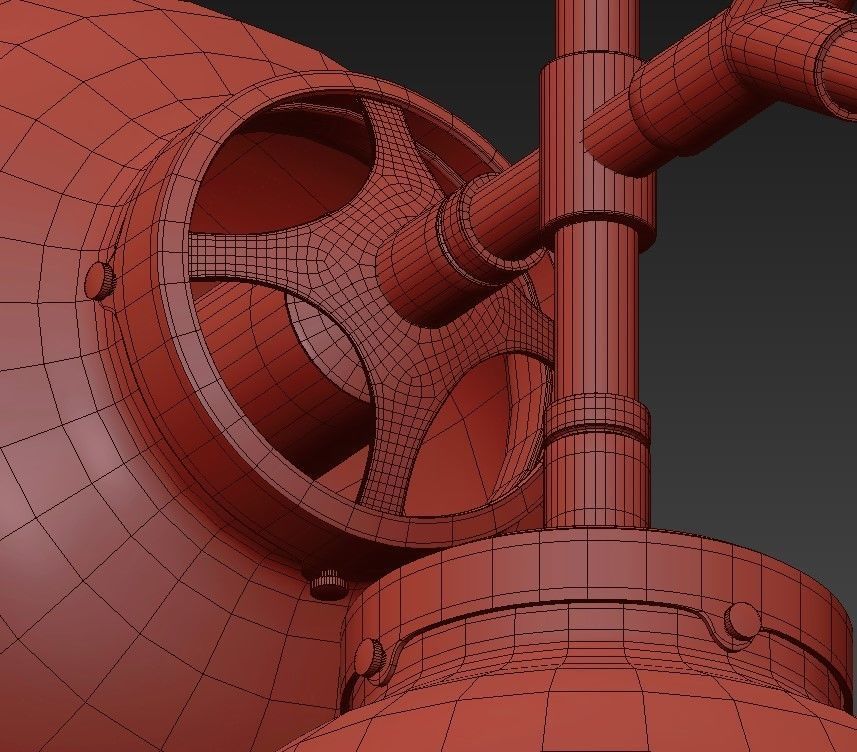 Flake Chandelier 3D model_7