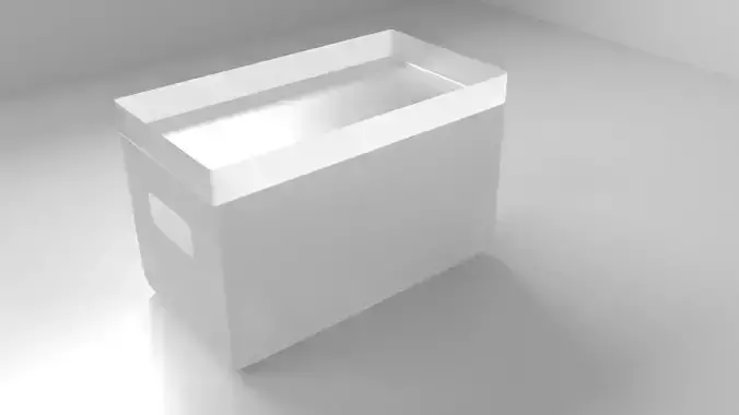 Frosted White Container 1