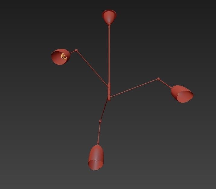 Sommerard Medium Triple Arm Chandelier 3D model_5