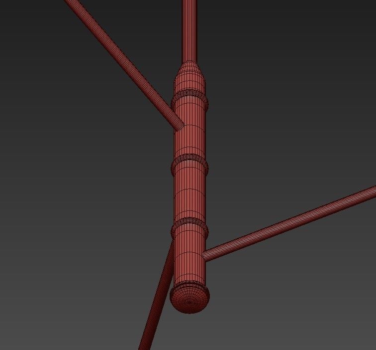 Sommerard Medium Triple Arm Chandelier 3D model_1