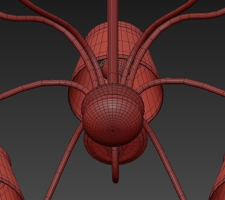 Hudson Valley Menlo Park 6 Light Chandelier 3D model_5