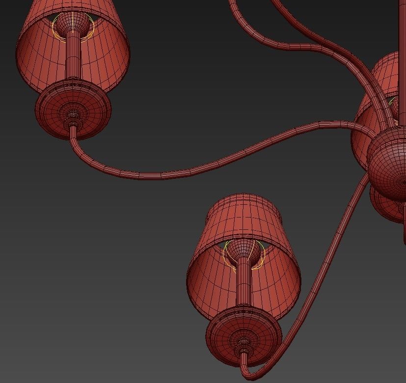 Hudson Valley Menlo Park 6 Light Chandelier 3D model_6