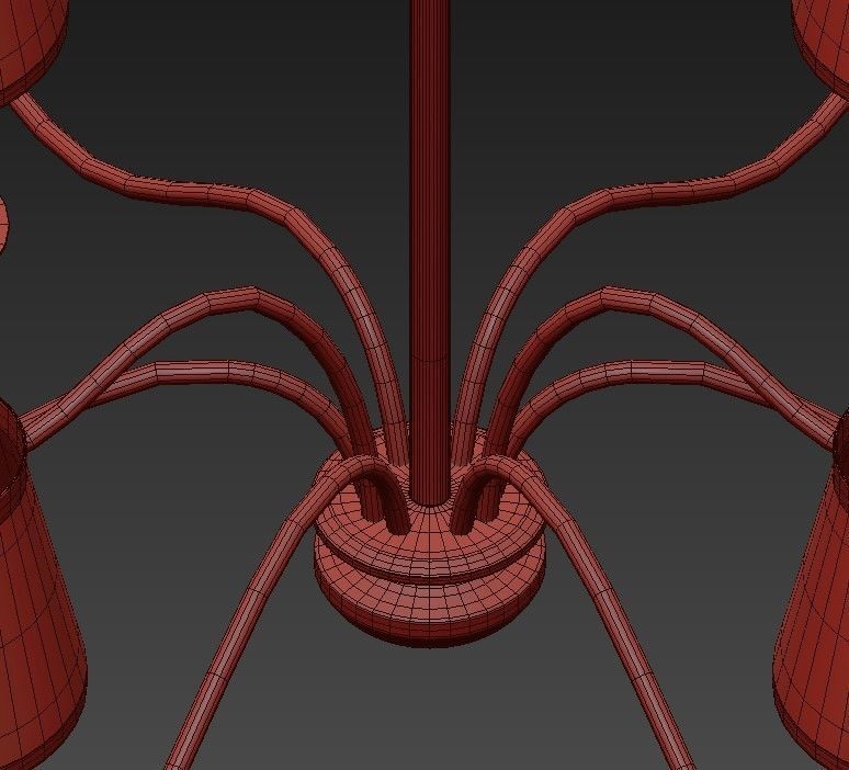 Hudson Valley Menlo Park 6 Light Chandelier 3D model_7