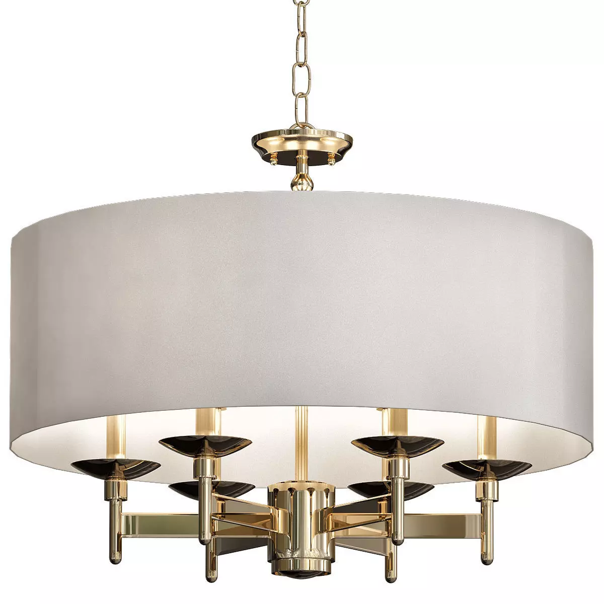 Currey and Company 9299 Bering 6 Light Chandelier 3D model_0