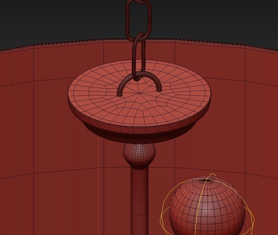 Currey and Company 9299 Bering 6 Light Chandelier 3D model_6