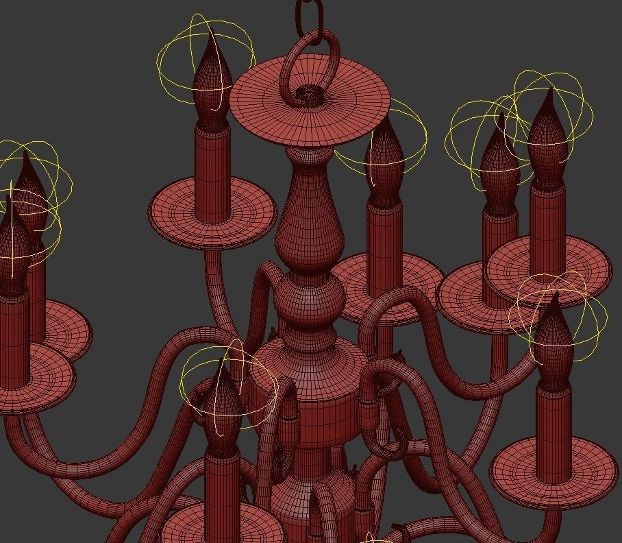 Sea Gull Lighting 15 Light Chandelier 3D model_6