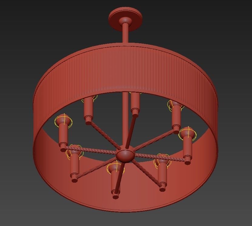 Hudson Valley Hastings 8 Light Chandelier 3D model_3