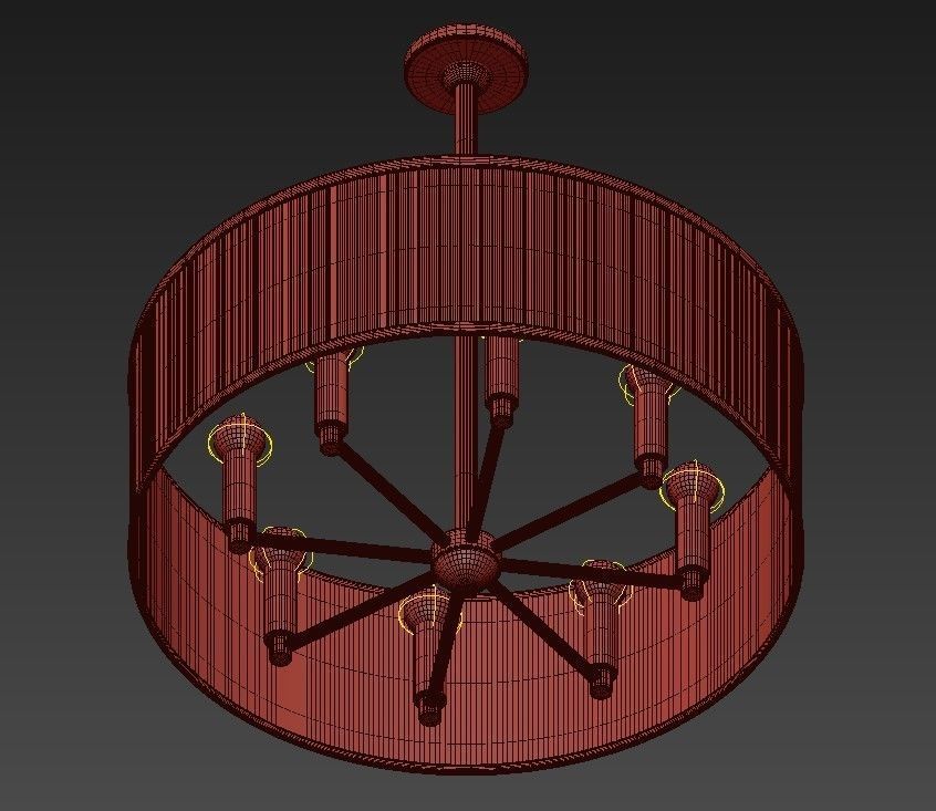 Hudson Valley Hastings 8 Light Chandelier 3D model_1