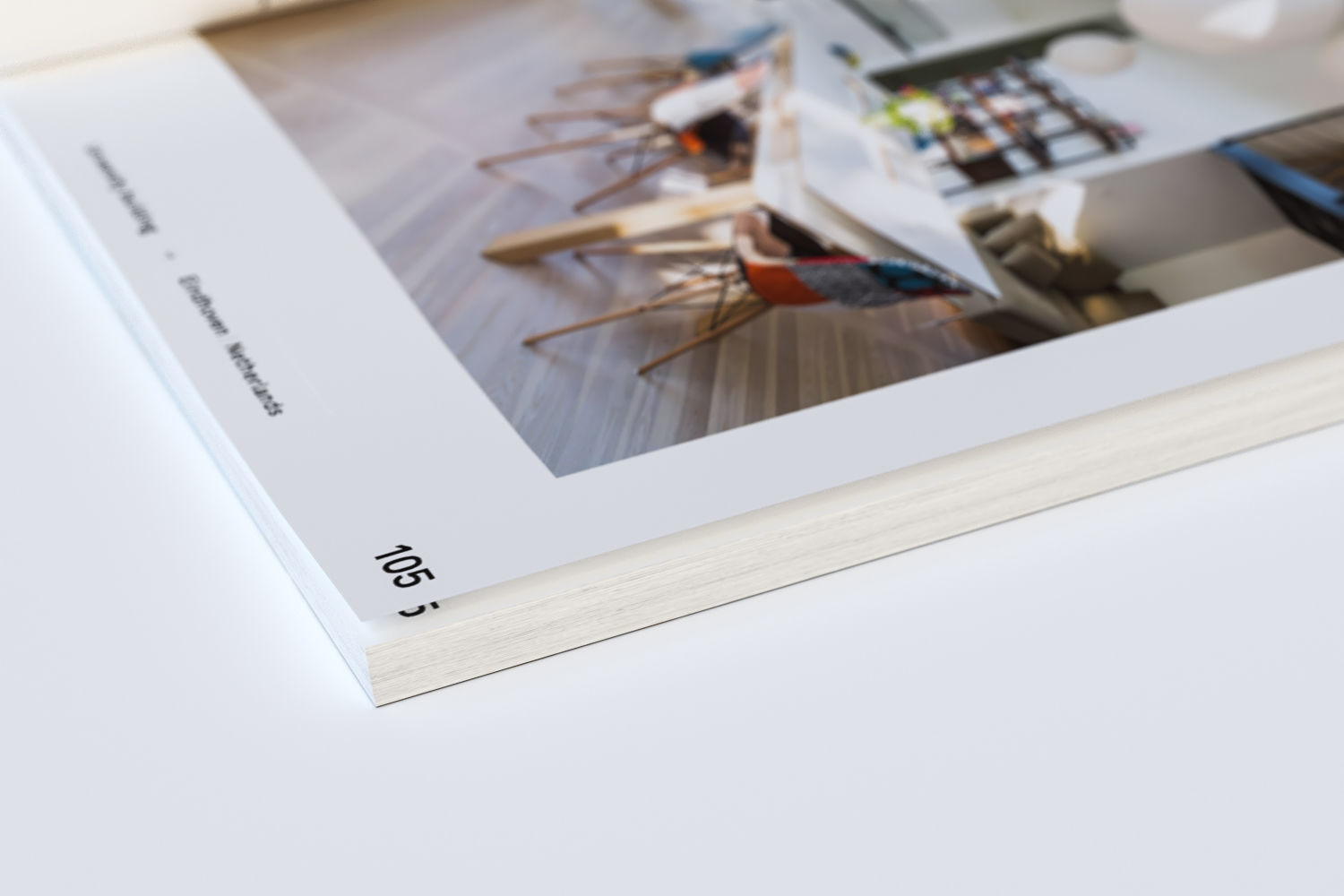 A magazine next to cup of coffee 3D model_3