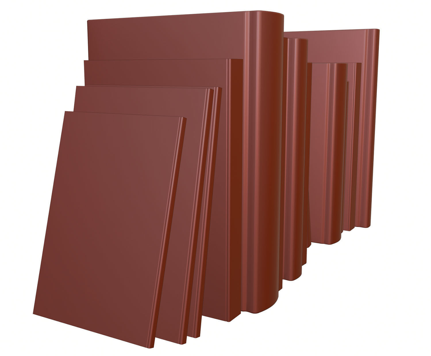 A group of fiction books 3D model_10