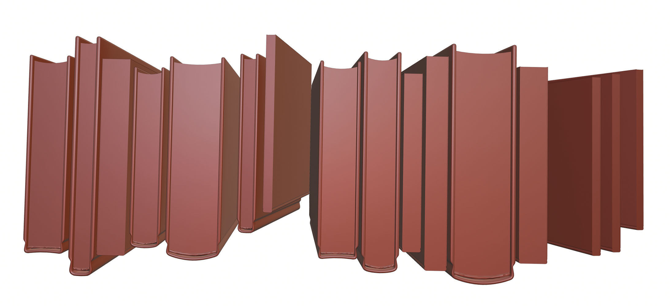 A group of fiction books 3D model_12