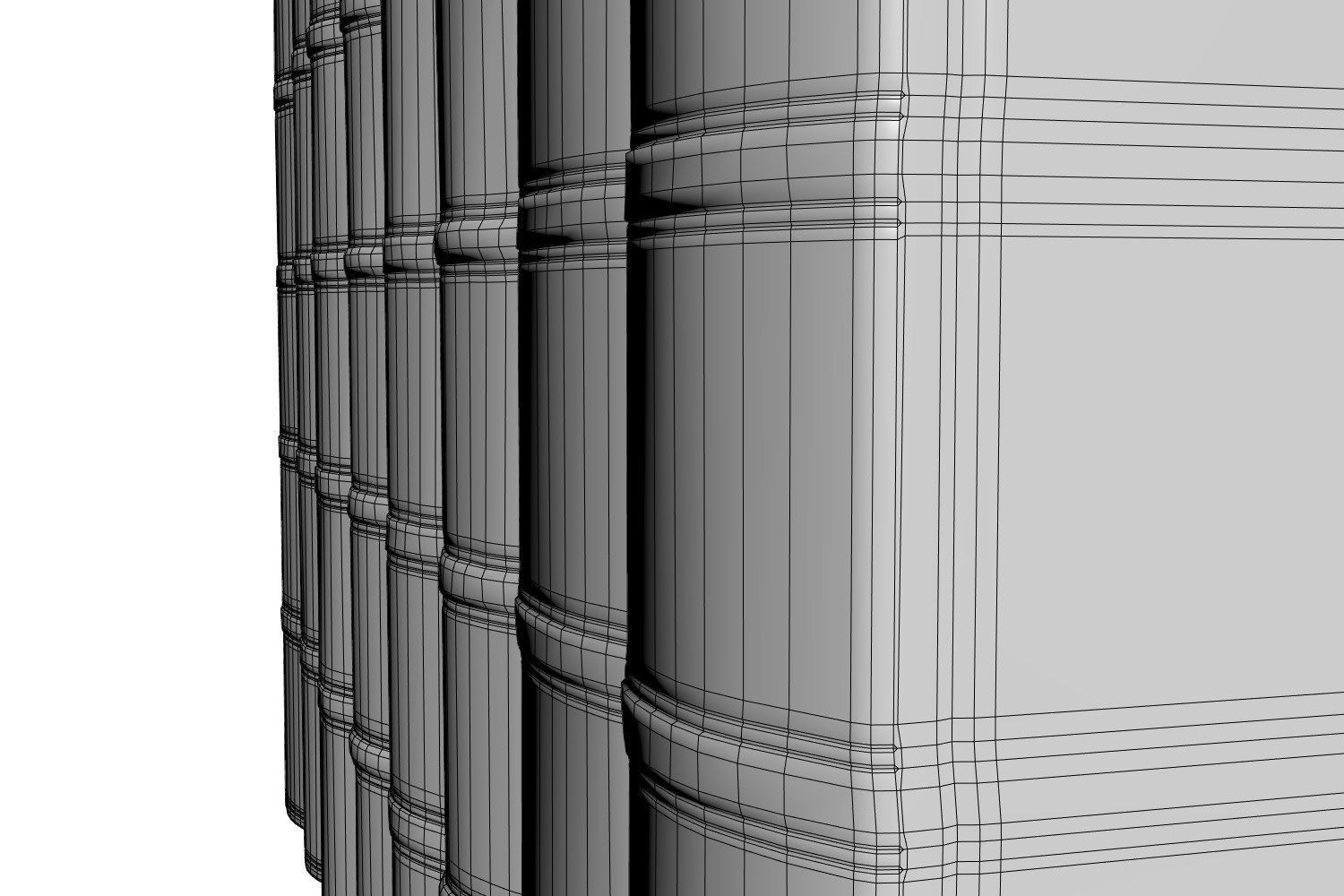 Classic books 3D model_6