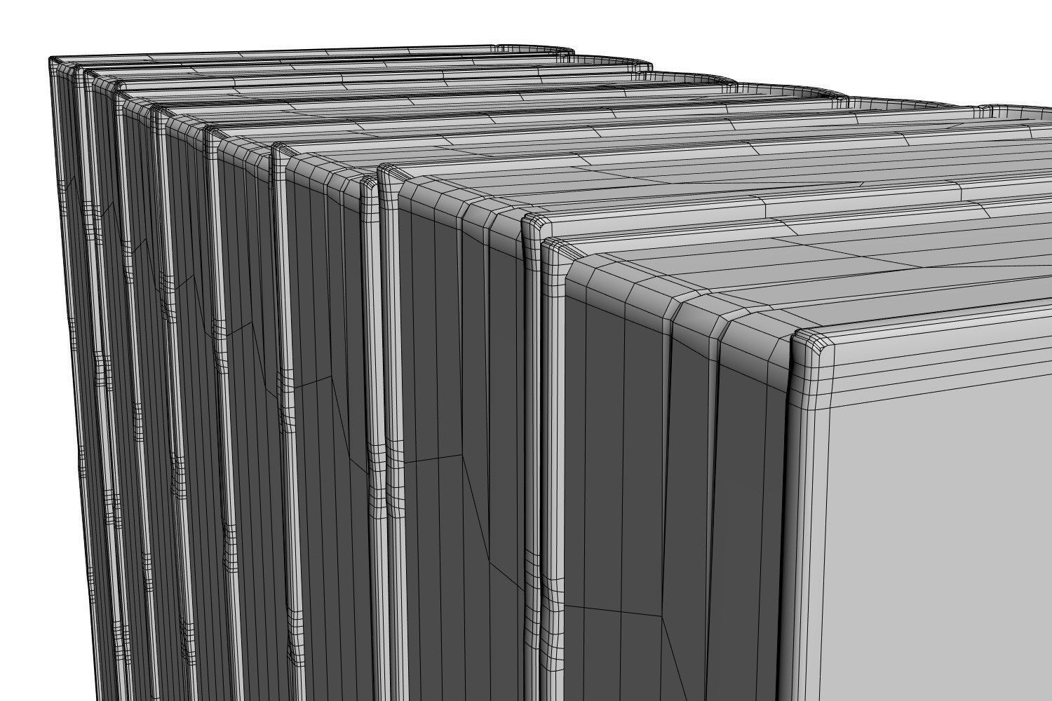 Classic books 3D model_5