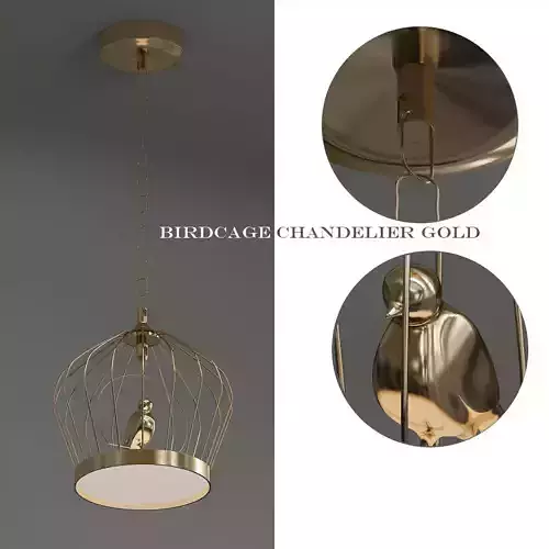 Birdcage Chandelier White