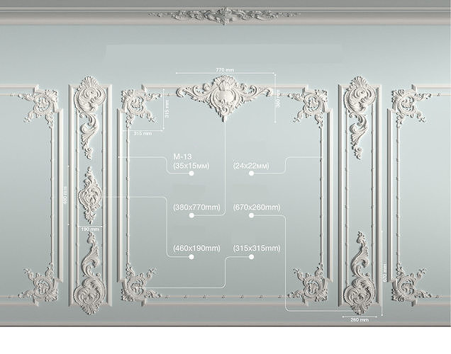  Decorative frame model Low-poly 3D print model