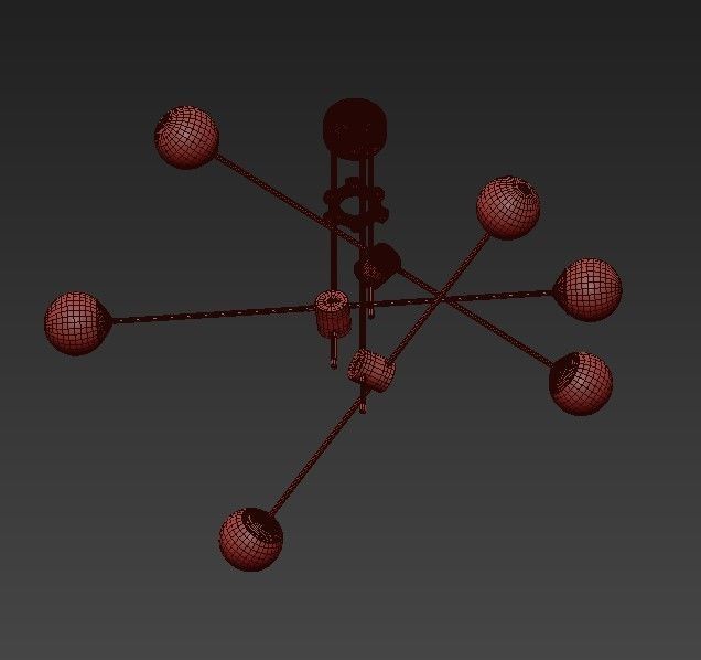 Bullarum Si 6 Chandelier 3D model_3