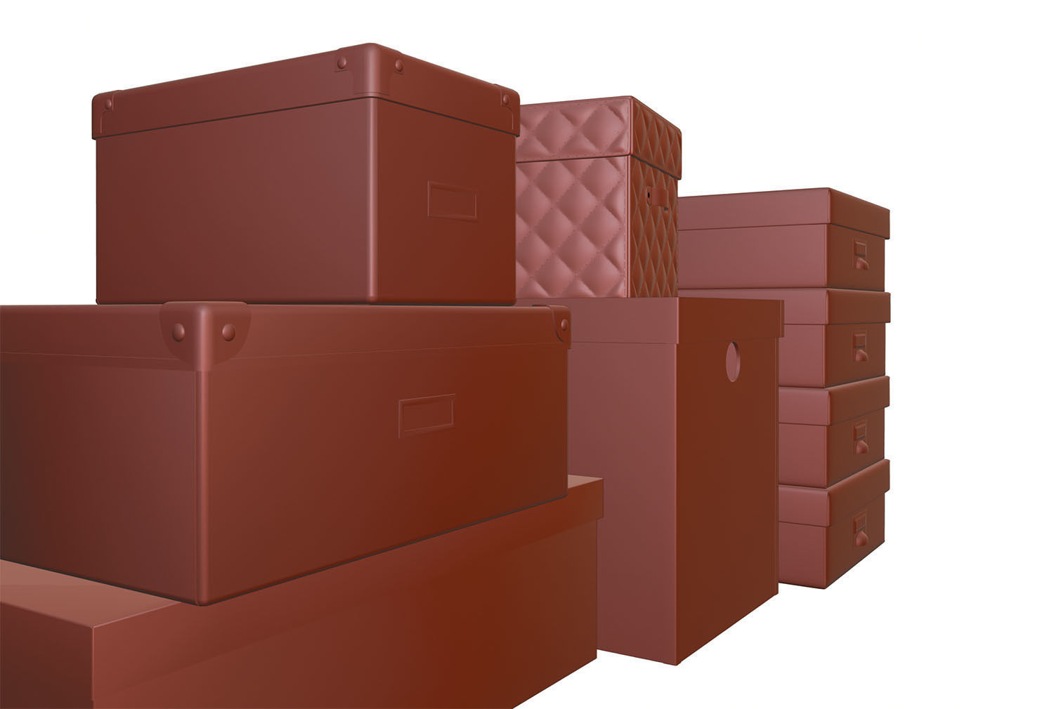 Stock of a colorful box 3D model_12
