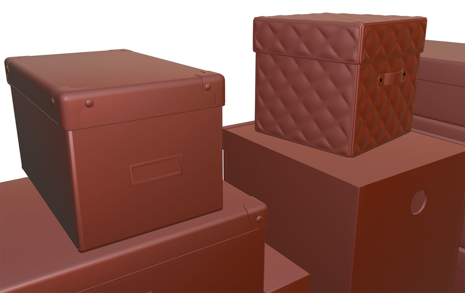 Stock of a colorful box 3D model_10