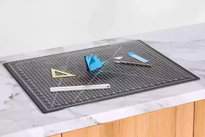 Drawing board with instruments