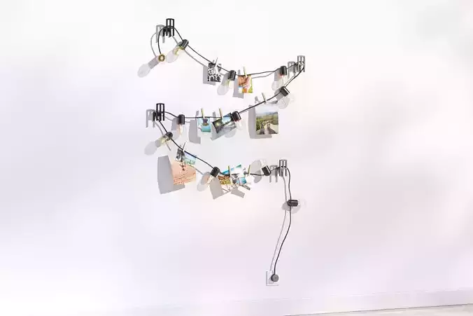 Garland of light bulbs