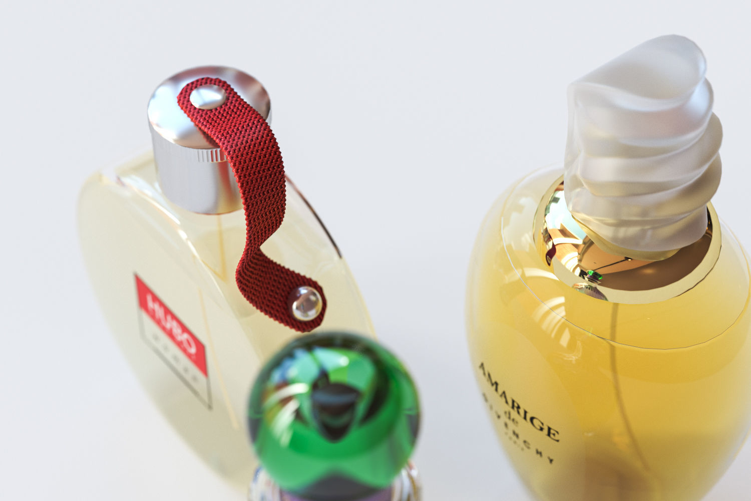 Perfume bottles 3D model_1